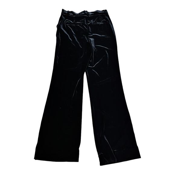 Dress Velvet Pants JASMINE & JULIANA Straight Leg Black High Rise Pockets 6 EUC - Picture 2 of 9